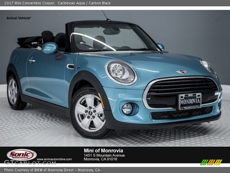 Caribbean Aqua / Carbon Black 2017 Mini Convertible Cooper