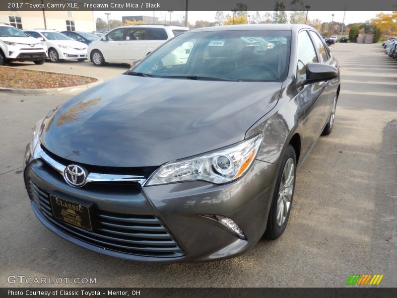 Predawn Gray Mica / Black 2017 Toyota Camry XLE
