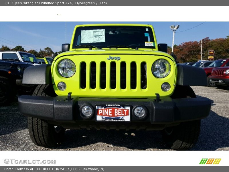 Hypergreen / Black 2017 Jeep Wrangler Unlimited Sport 4x4