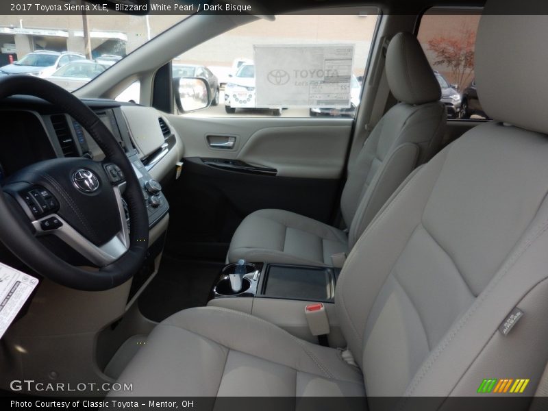 Blizzard White Pearl / Dark Bisque 2017 Toyota Sienna XLE
