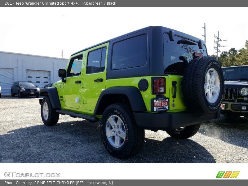 Hypergreen / Black 2017 Jeep Wrangler Unlimited Sport 4x4