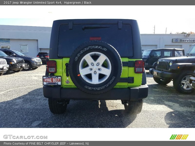 Hypergreen / Black 2017 Jeep Wrangler Unlimited Sport 4x4