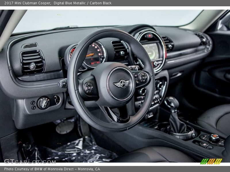Digital Blue Metallic / Carbon Black 2017 Mini Clubman Cooper