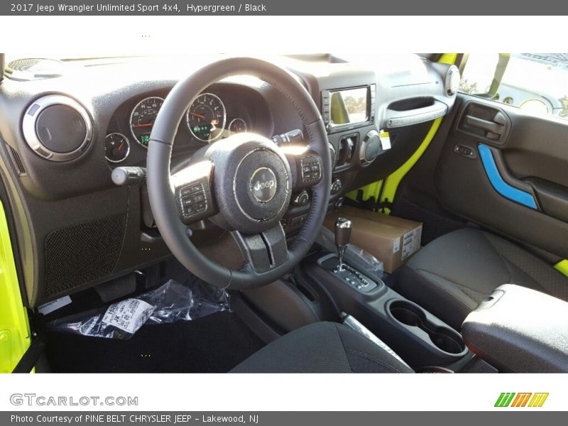 Hypergreen / Black 2017 Jeep Wrangler Unlimited Sport 4x4