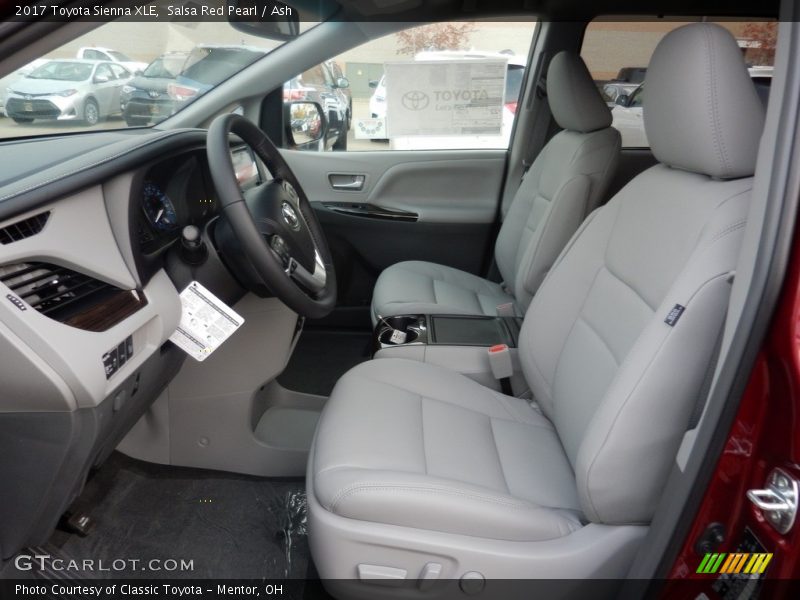 Salsa Red Pearl / Ash 2017 Toyota Sienna XLE
