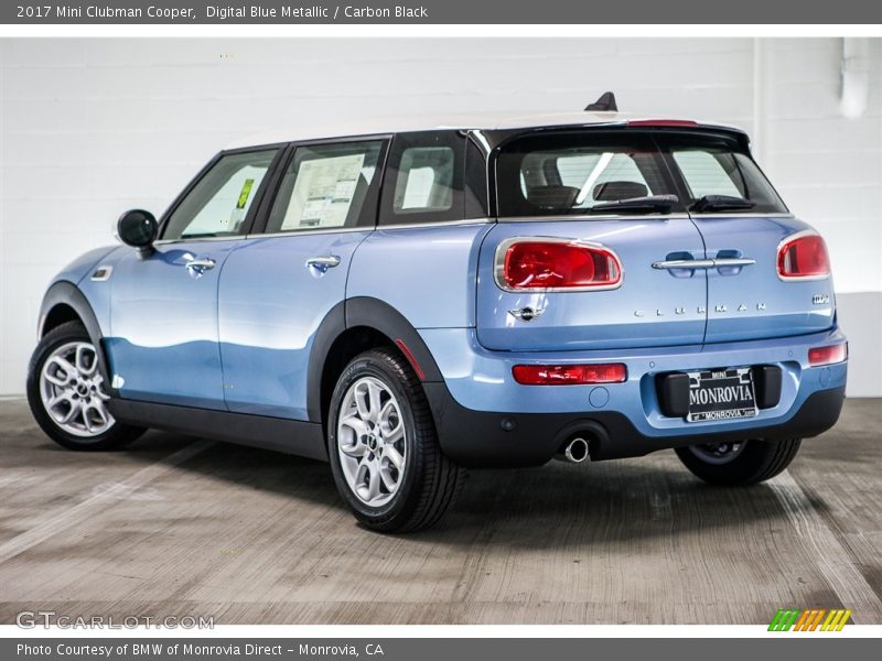 Digital Blue Metallic / Carbon Black 2017 Mini Clubman Cooper