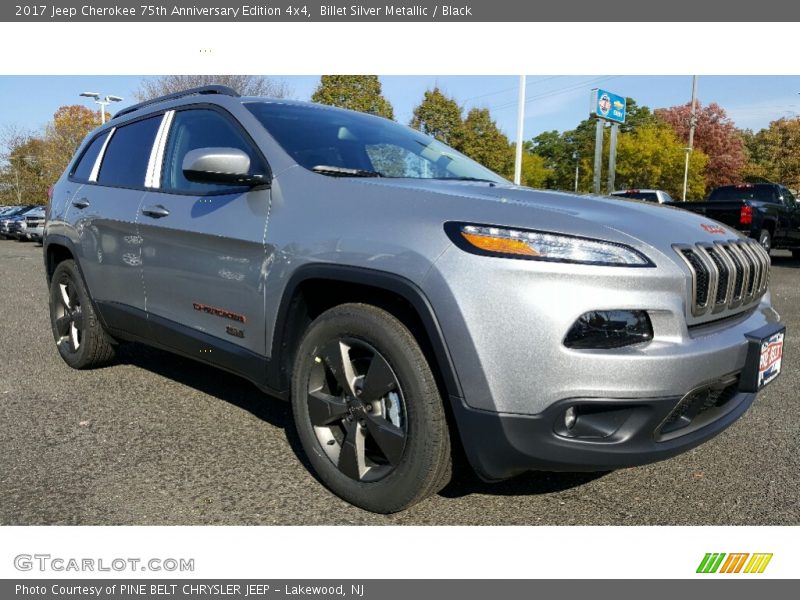 Billet Silver Metallic / Black 2017 Jeep Cherokee 75th Anniversary Edition 4x4
