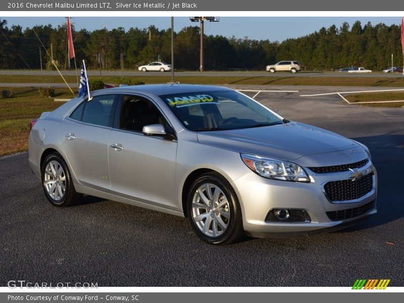 Silver Ice Metallic / Jet Black 2016 Chevrolet Malibu Limited LTZ