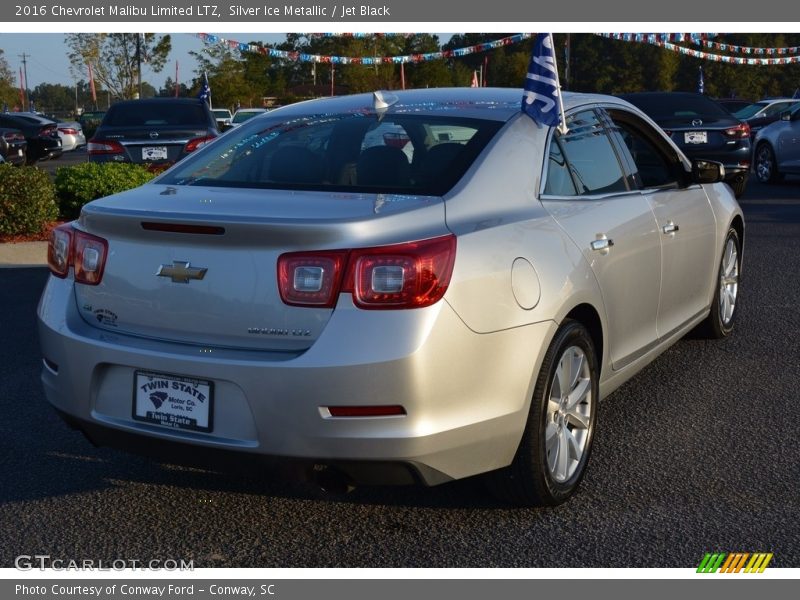 Silver Ice Metallic / Jet Black 2016 Chevrolet Malibu Limited LTZ