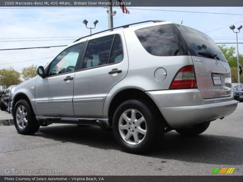 Brilliant Silver Metallic / Charcoal 2000 Mercedes-Benz ML 430 4Matic