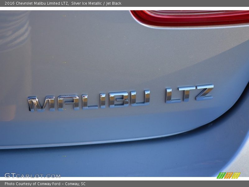 Silver Ice Metallic / Jet Black 2016 Chevrolet Malibu Limited LTZ