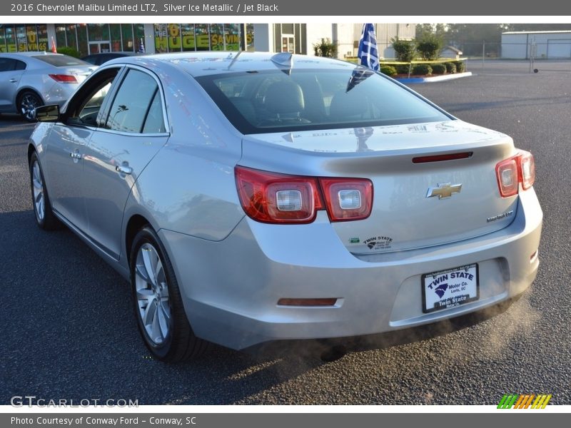 Silver Ice Metallic / Jet Black 2016 Chevrolet Malibu Limited LTZ