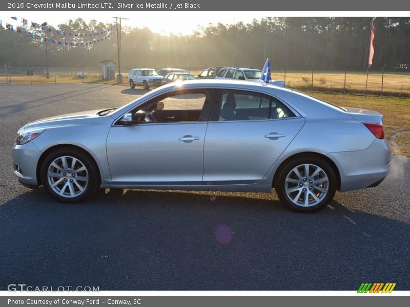 Silver Ice Metallic / Jet Black 2016 Chevrolet Malibu Limited LTZ