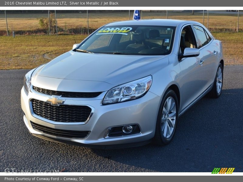 Silver Ice Metallic / Jet Black 2016 Chevrolet Malibu Limited LTZ