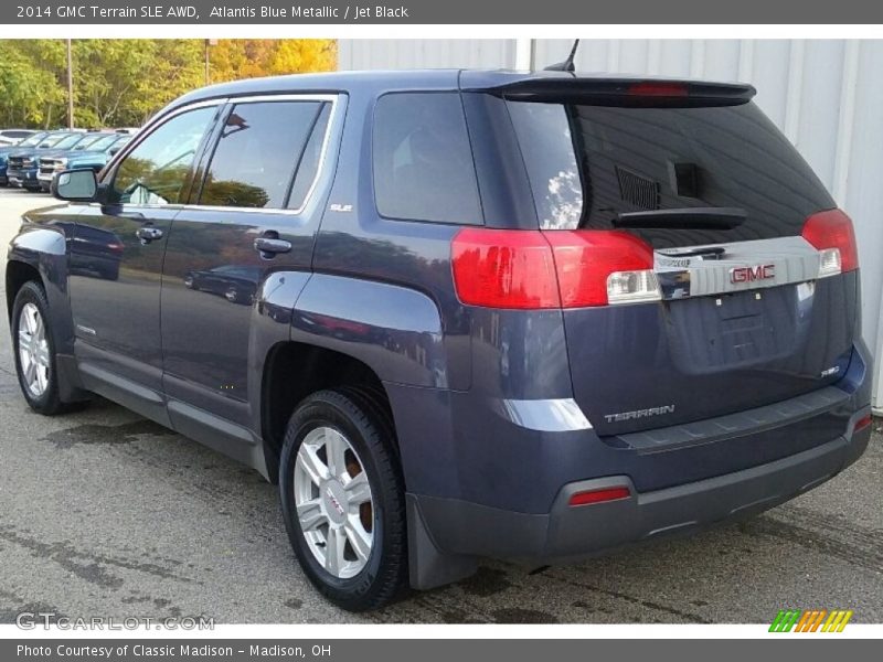 Atlantis Blue Metallic / Jet Black 2014 GMC Terrain SLE AWD