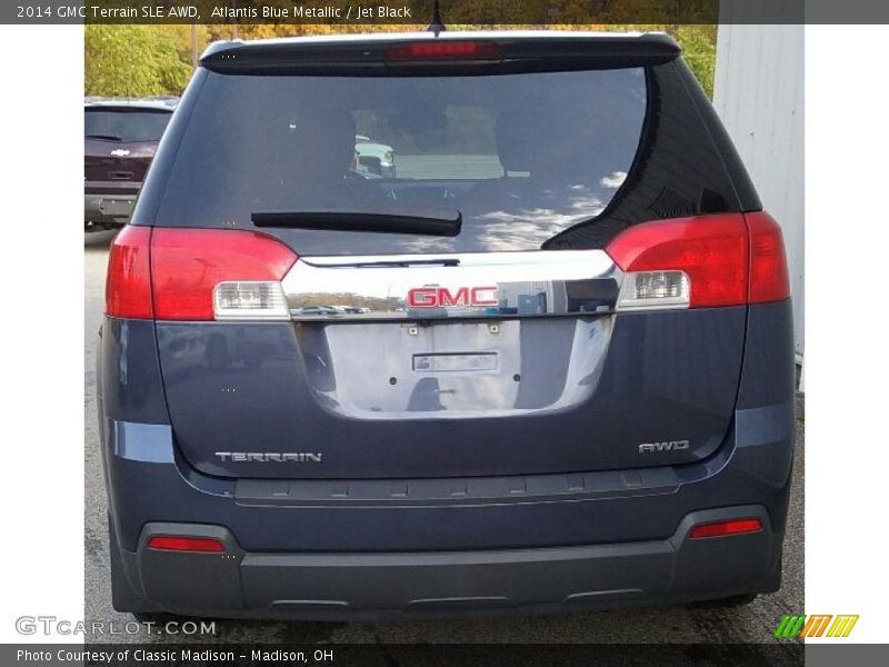 Atlantis Blue Metallic / Jet Black 2014 GMC Terrain SLE AWD
