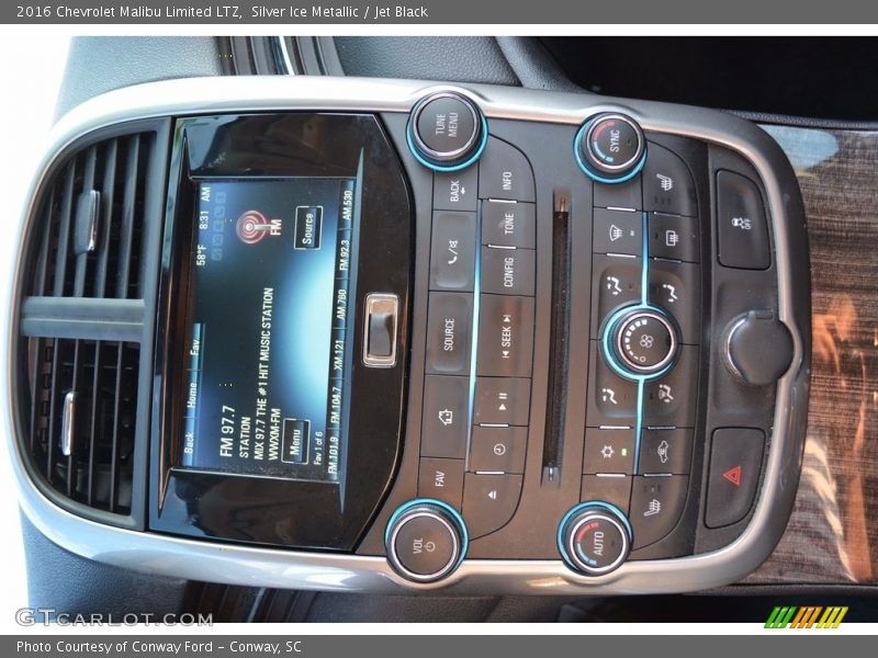 Silver Ice Metallic / Jet Black 2016 Chevrolet Malibu Limited LTZ