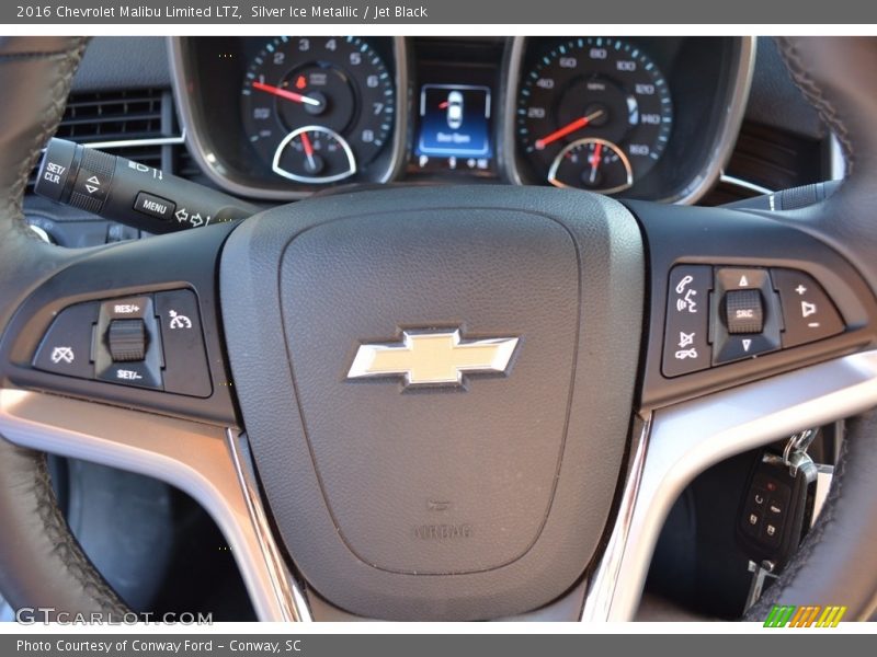 Silver Ice Metallic / Jet Black 2016 Chevrolet Malibu Limited LTZ