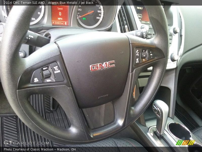 Atlantis Blue Metallic / Jet Black 2014 GMC Terrain SLE AWD