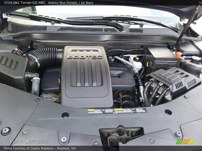 Atlantis Blue Metallic / Jet Black 2014 GMC Terrain SLE AWD