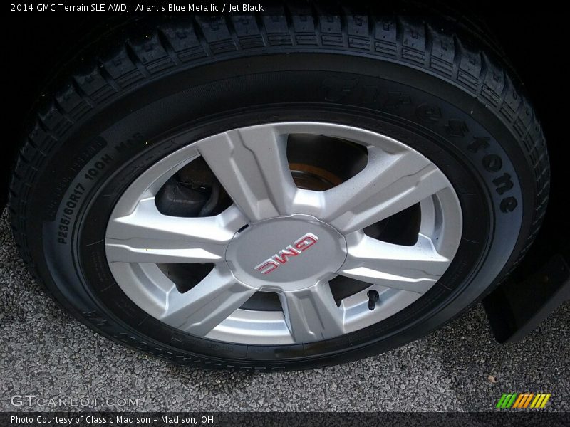Atlantis Blue Metallic / Jet Black 2014 GMC Terrain SLE AWD