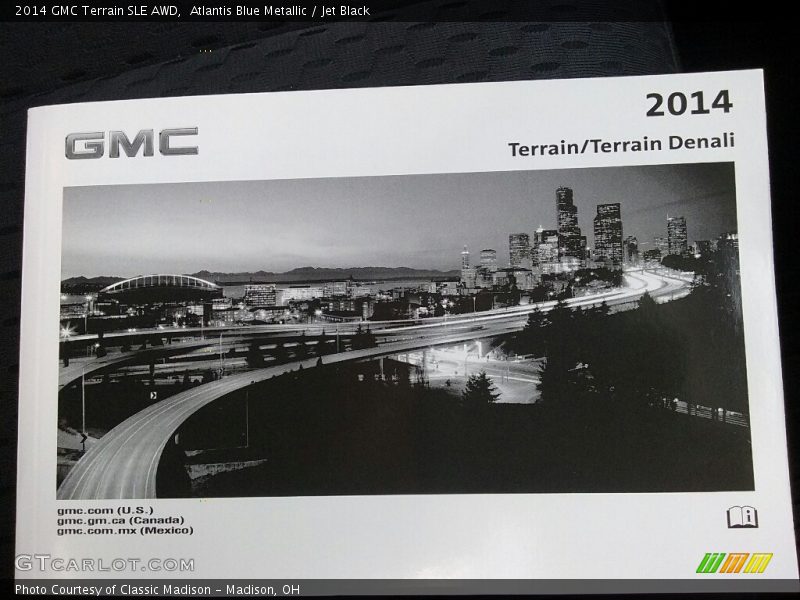 Atlantis Blue Metallic / Jet Black 2014 GMC Terrain SLE AWD