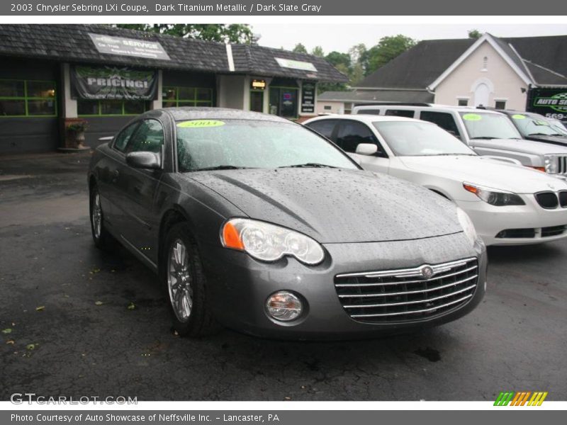 Dark Titanium Metallic / Dark Slate Gray 2003 Chrysler Sebring LXi Coupe