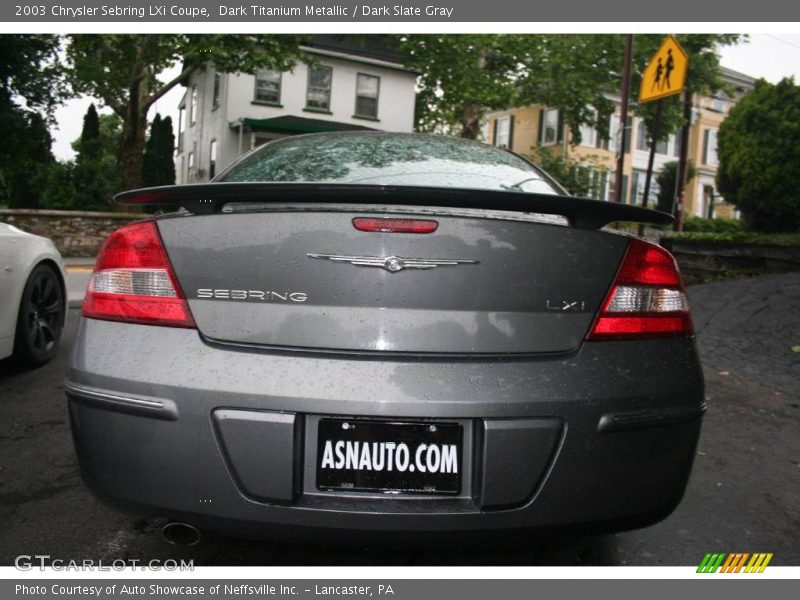 Dark Titanium Metallic / Dark Slate Gray 2003 Chrysler Sebring LXi Coupe
