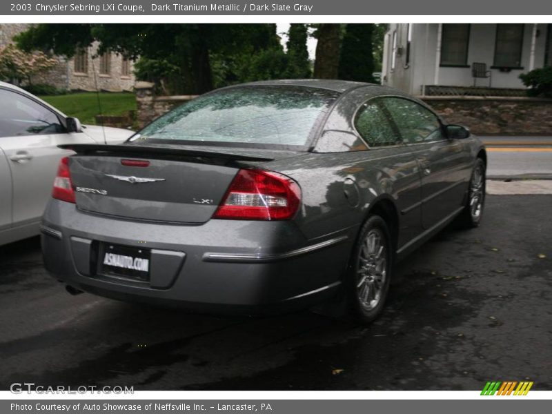 Dark Titanium Metallic / Dark Slate Gray 2003 Chrysler Sebring LXi Coupe
