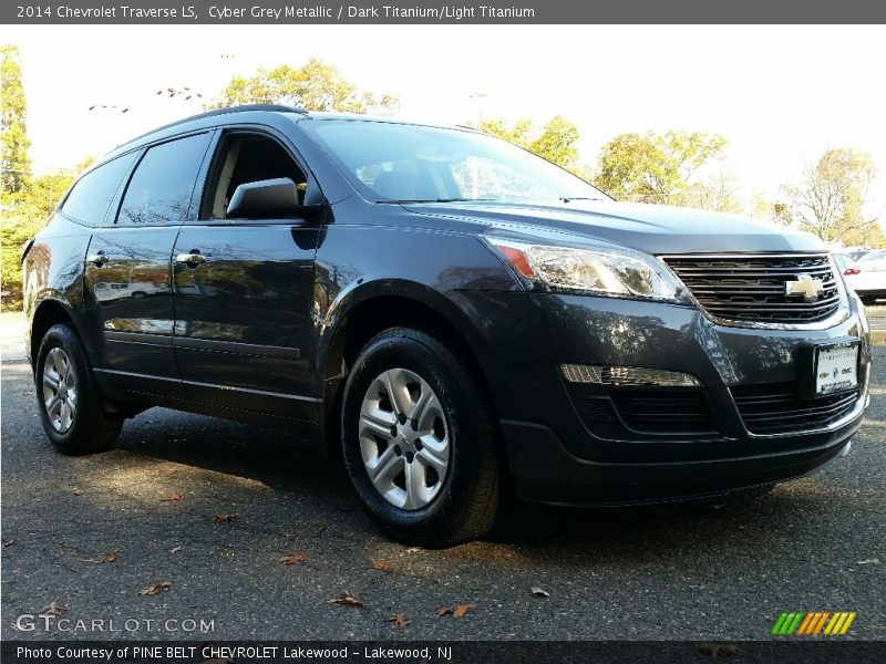 Cyber Grey Metallic / Dark Titanium/Light Titanium 2014 Chevrolet Traverse LS