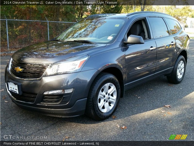 Cyber Grey Metallic / Dark Titanium/Light Titanium 2014 Chevrolet Traverse LS