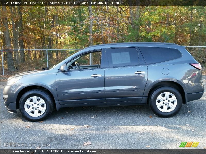 Cyber Grey Metallic / Dark Titanium/Light Titanium 2014 Chevrolet Traverse LS