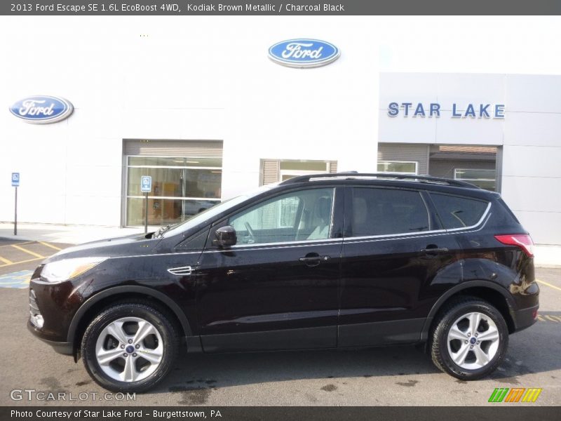 Kodiak Brown Metallic / Charcoal Black 2013 Ford Escape SE 1.6L EcoBoost 4WD