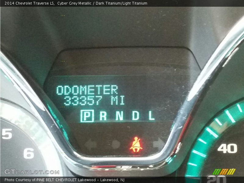 Cyber Grey Metallic / Dark Titanium/Light Titanium 2014 Chevrolet Traverse LS