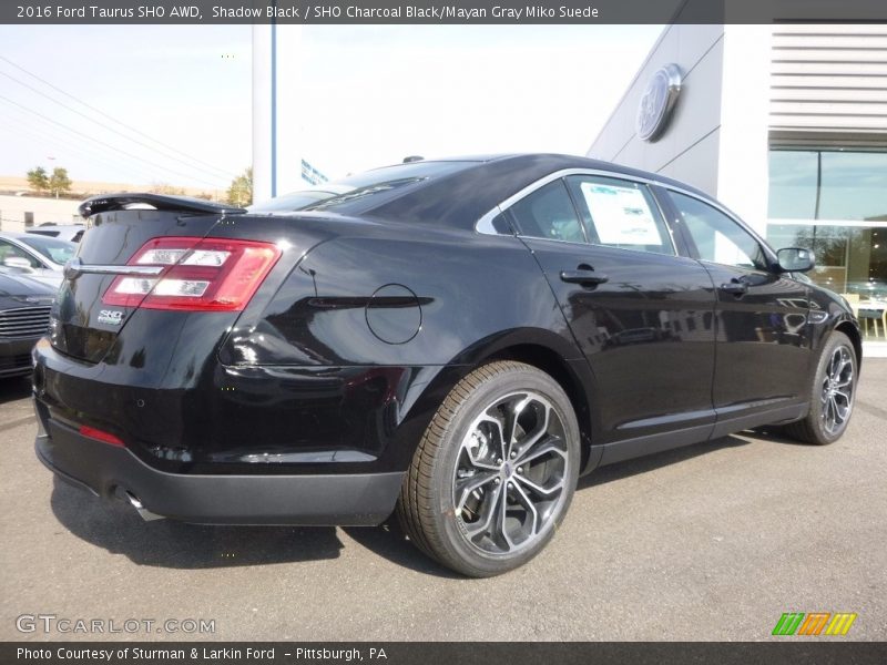 Shadow Black / SHO Charcoal Black/Mayan Gray Miko Suede 2016 Ford Taurus SHO AWD