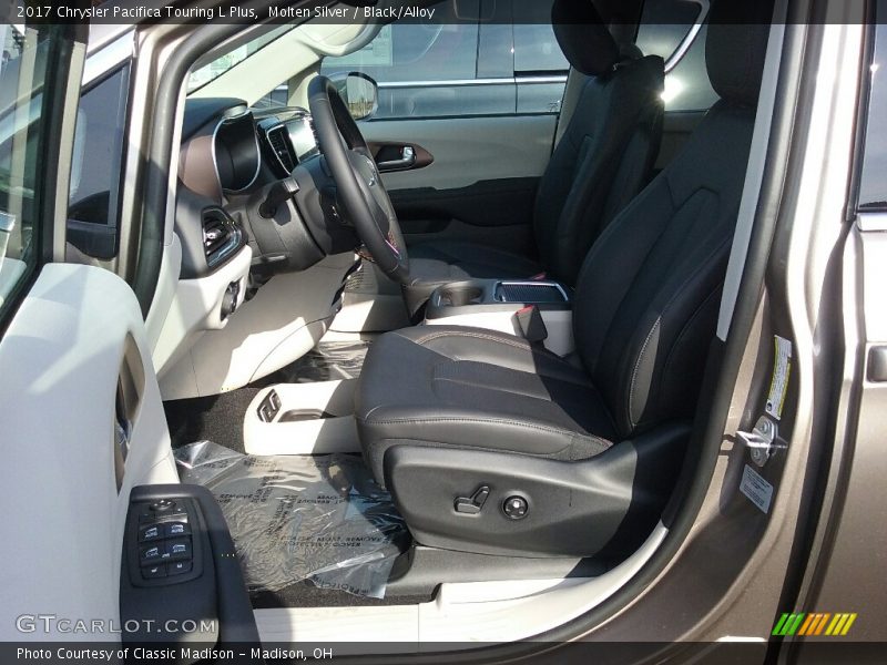 Molten Silver / Black/Alloy 2017 Chrysler Pacifica Touring L Plus