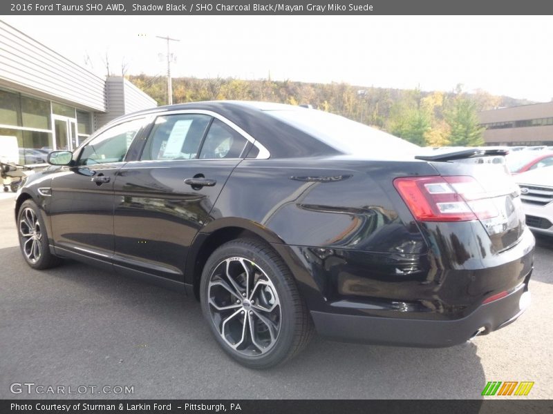 Shadow Black / SHO Charcoal Black/Mayan Gray Miko Suede 2016 Ford Taurus SHO AWD