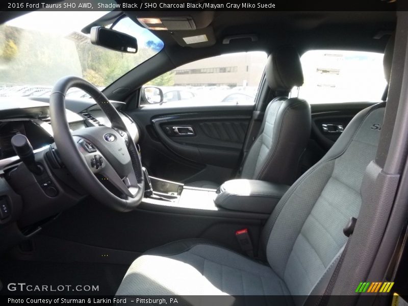 Shadow Black / SHO Charcoal Black/Mayan Gray Miko Suede 2016 Ford Taurus SHO AWD