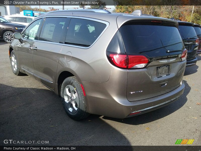 Molten Silver / Black/Alloy 2017 Chrysler Pacifica Touring L Plus