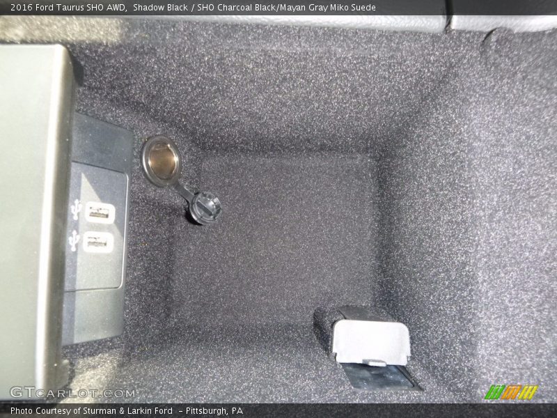 Shadow Black / SHO Charcoal Black/Mayan Gray Miko Suede 2016 Ford Taurus SHO AWD