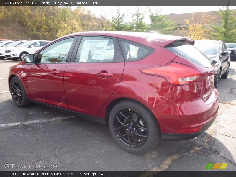 Ruby Red / Charcoal Black 2016 Ford Focus SE Hatch