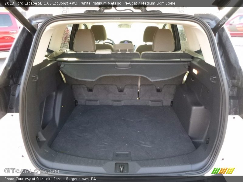 White Platinum Metallic Tri-Coat / Medium Light Stone 2013 Ford Escape SE 1.6L EcoBoost 4WD