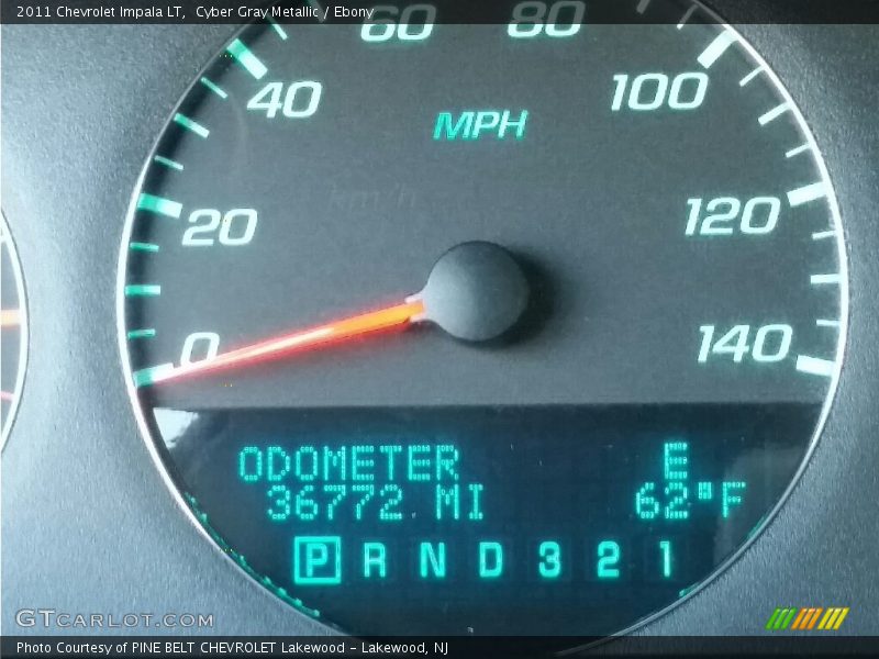 Cyber Gray Metallic / Ebony 2011 Chevrolet Impala LT