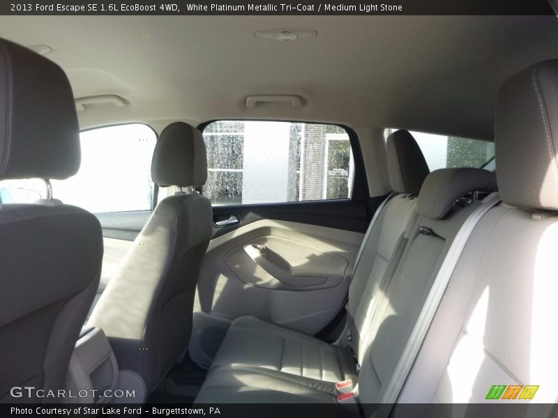 White Platinum Metallic Tri-Coat / Medium Light Stone 2013 Ford Escape SE 1.6L EcoBoost 4WD