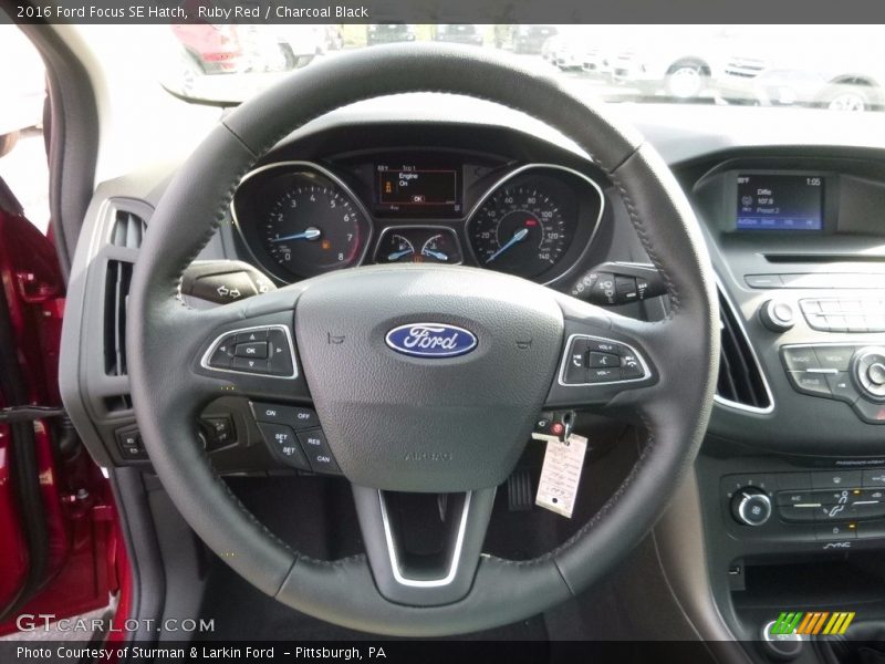 Ruby Red / Charcoal Black 2016 Ford Focus SE Hatch