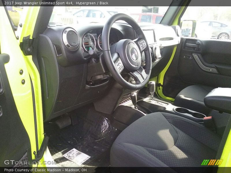 Hypergreen / Black 2017 Jeep Wrangler Unlimited Sport 4x4