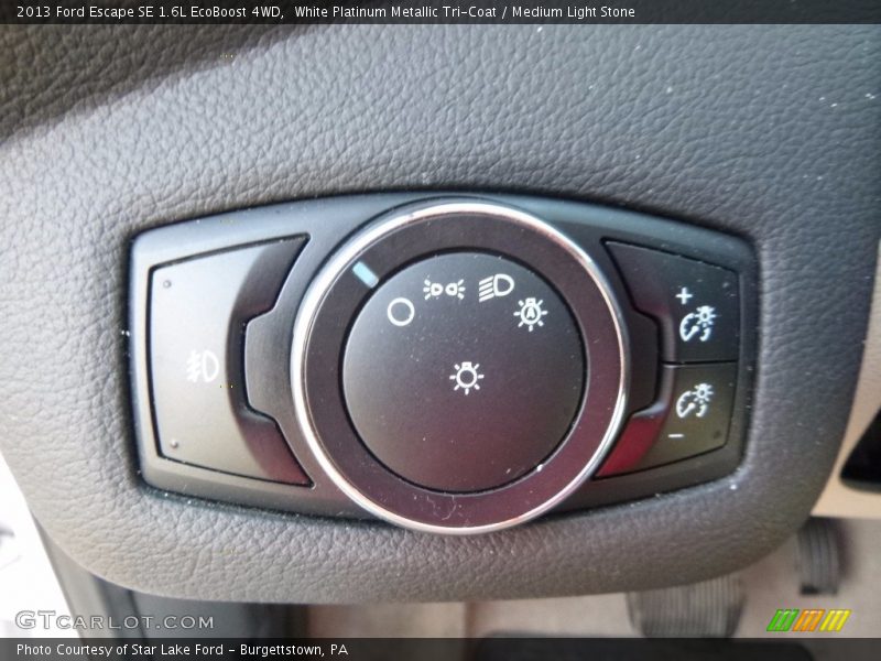 White Platinum Metallic Tri-Coat / Medium Light Stone 2013 Ford Escape SE 1.6L EcoBoost 4WD