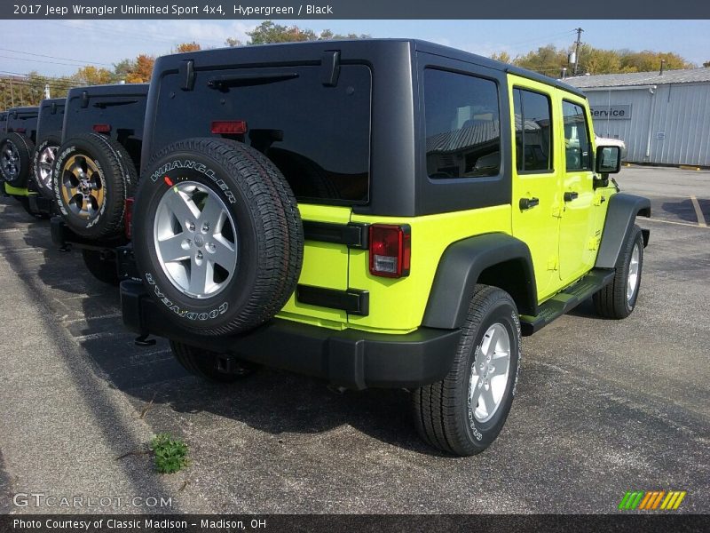 Hypergreen / Black 2017 Jeep Wrangler Unlimited Sport 4x4