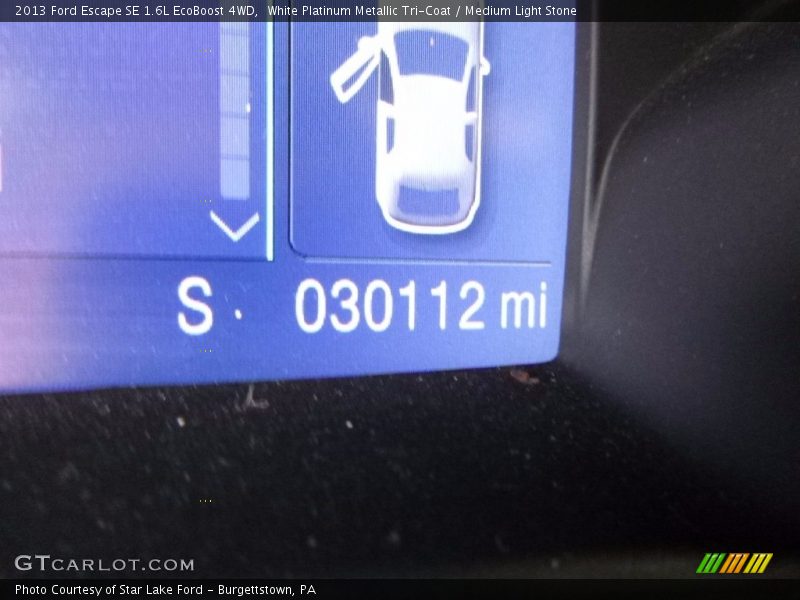 White Platinum Metallic Tri-Coat / Medium Light Stone 2013 Ford Escape SE 1.6L EcoBoost 4WD