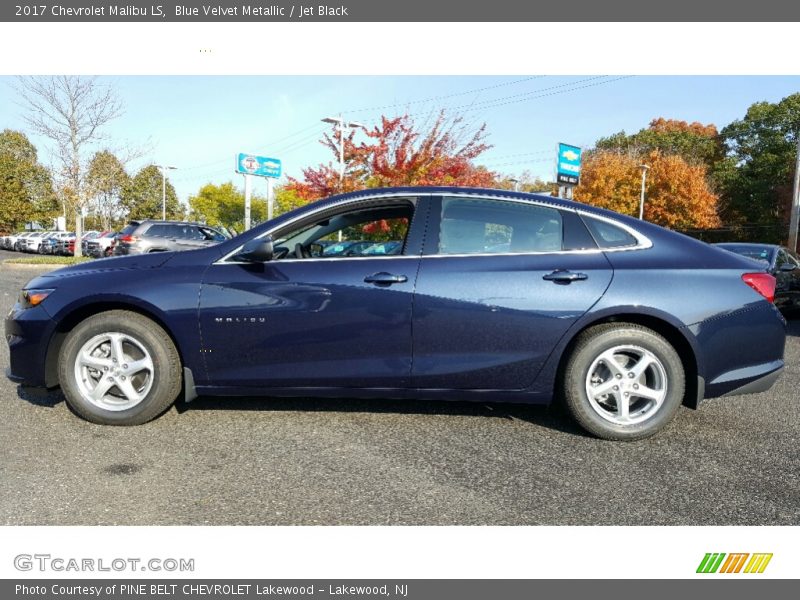 Blue Velvet Metallic / Jet Black 2017 Chevrolet Malibu LS